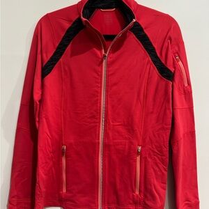 Rare Lucy Brand Jacket (M) - red with black accents